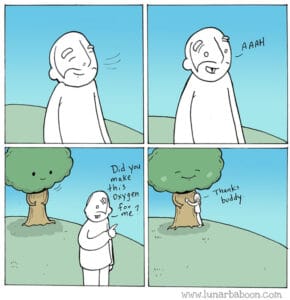 kind tree comic
