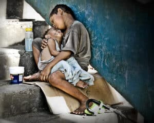 poor children photo