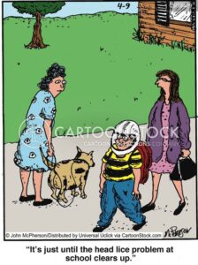 'It's just until the head lice problem at school clears up.'
