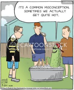'It's a common misconception. Sometime we actually get quite hot.'