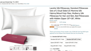 silk pillowcase