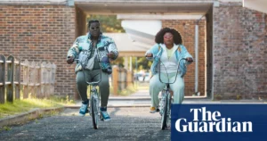 couple riding bike