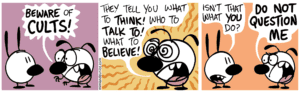 cults funny comic