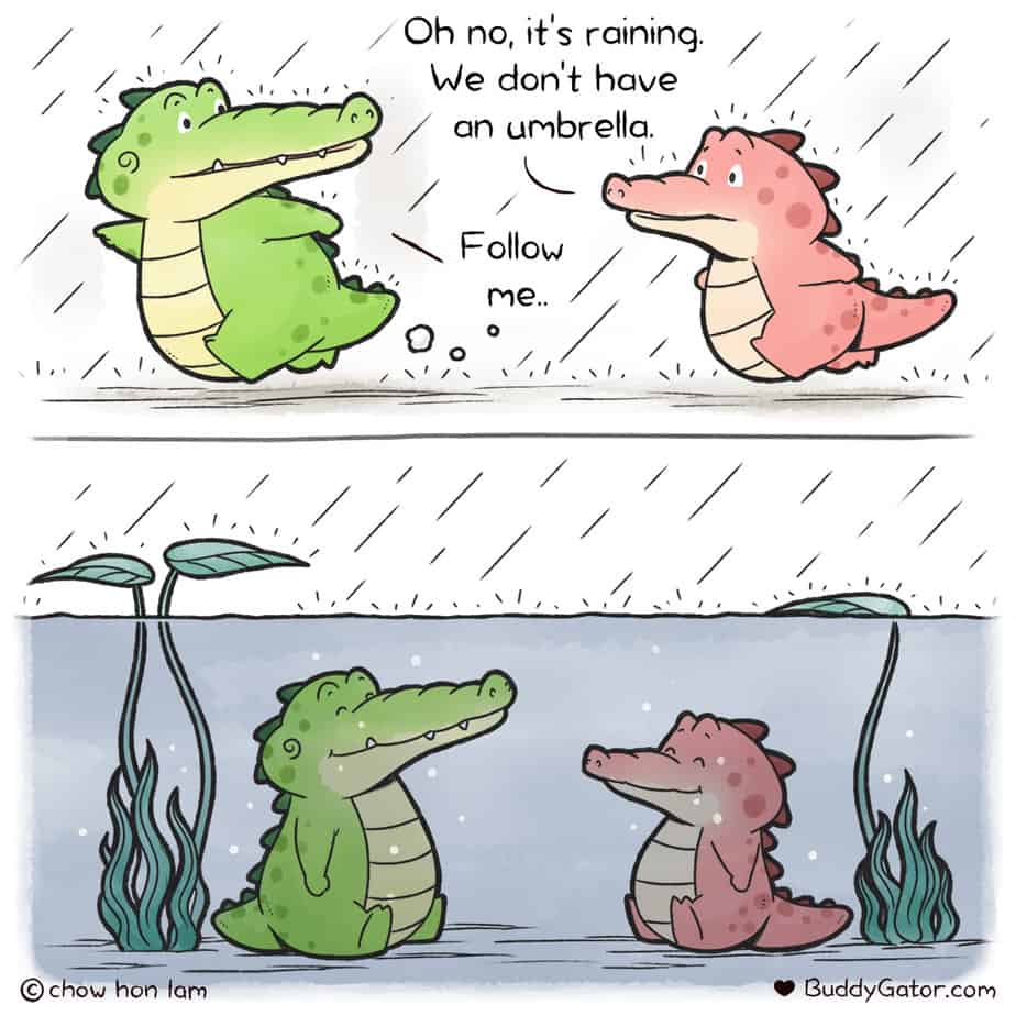 Raining Comic