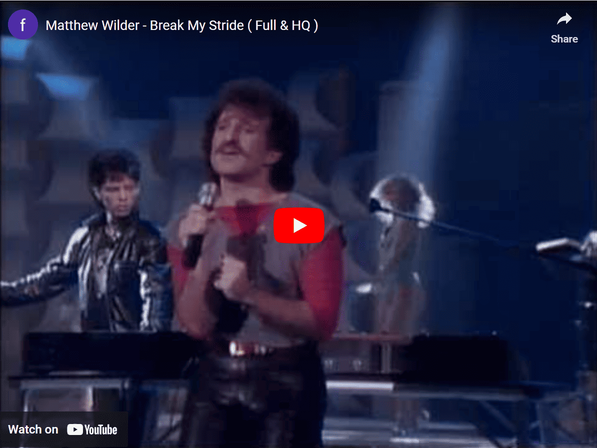 Matthew Wilder Break My Stride