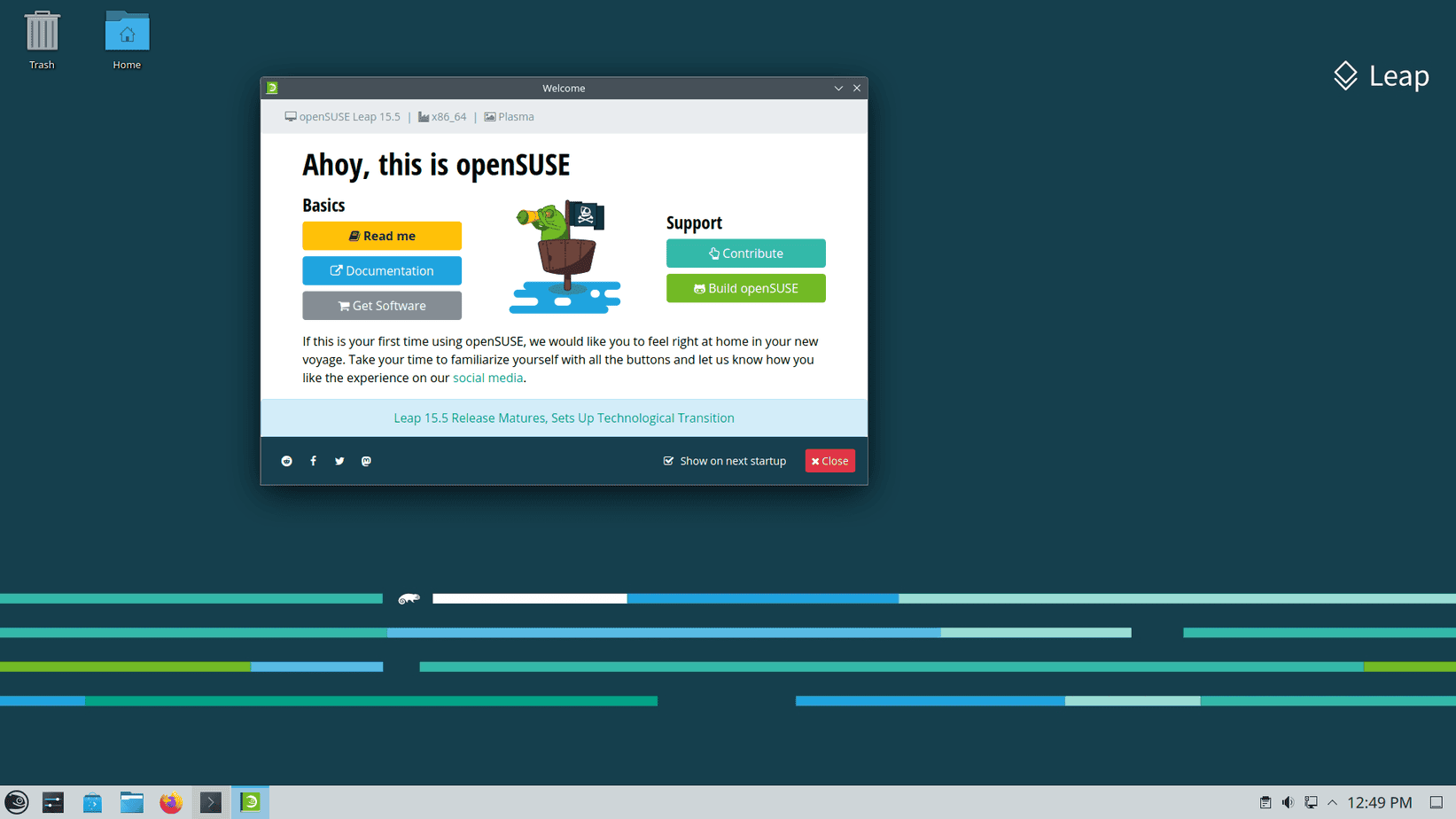 Opensuse 15.5 Screenshot