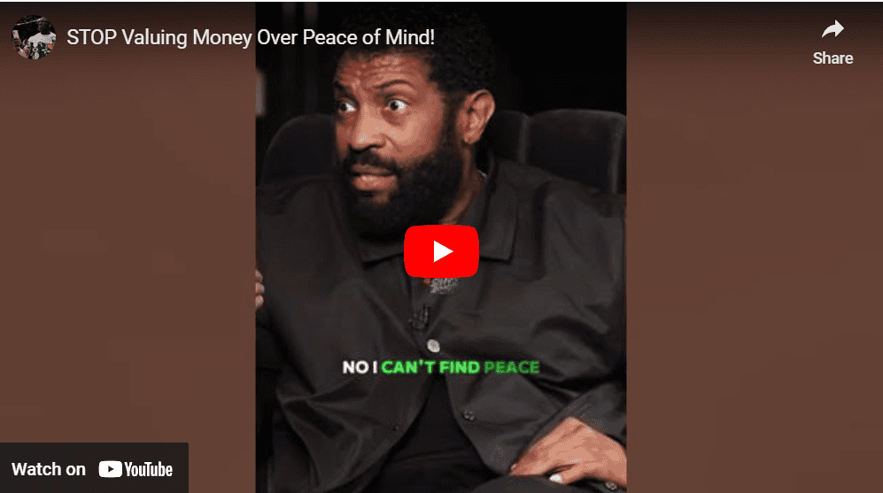 Peace Is Just As Good As Money