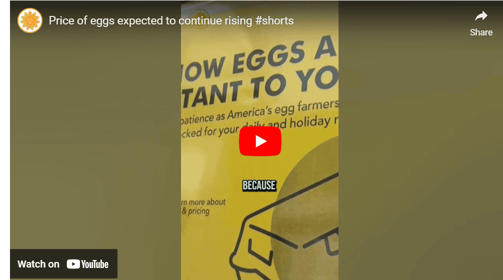 Price Of Eggs Will Rise