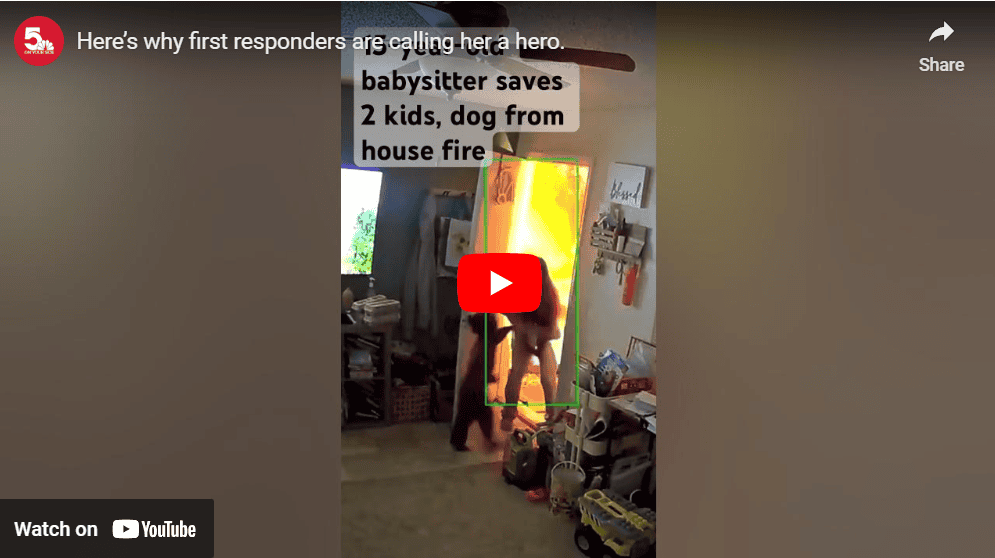 Youth Babysitter Saves Kids