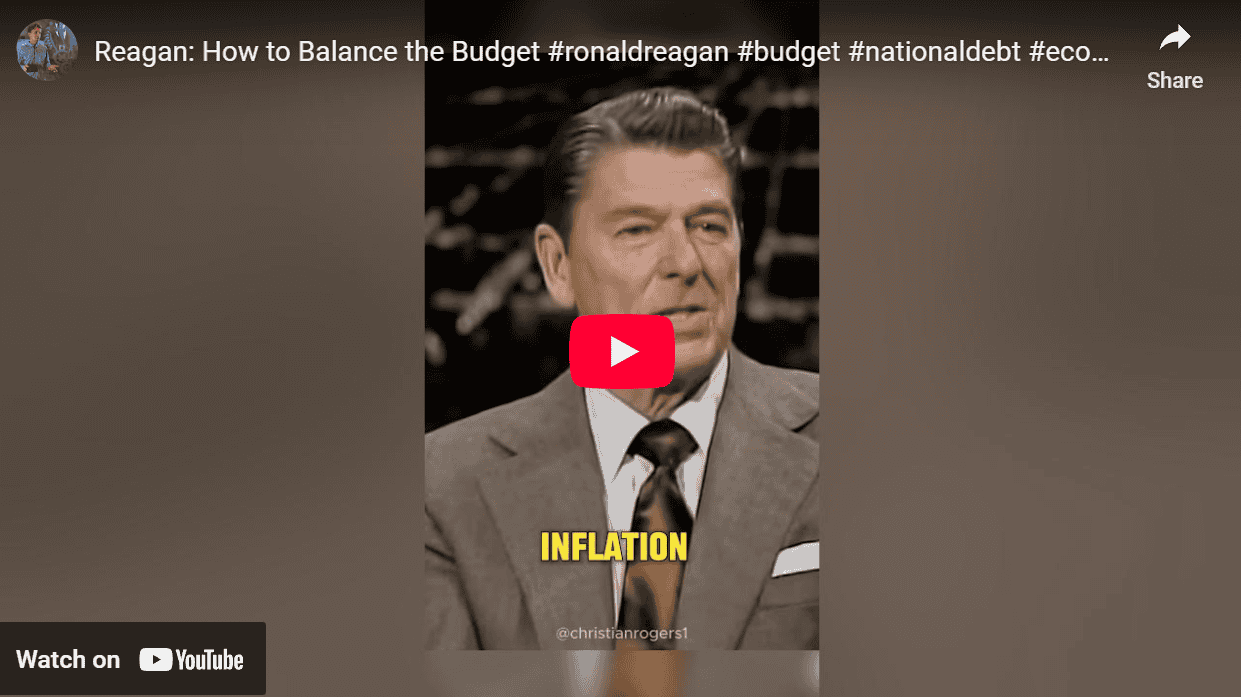 Reagan Balancing The Buget