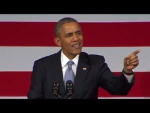 Another example of obama responding to heckler