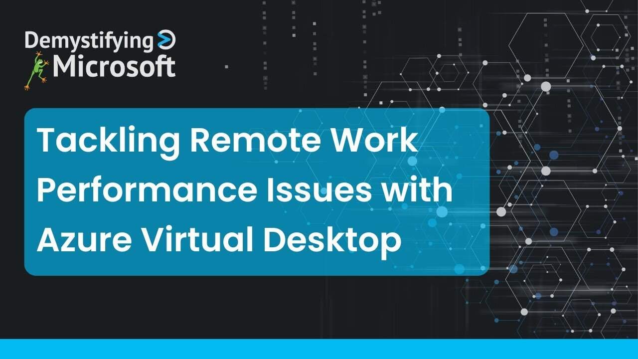 If teams video is lagging azure virtual desktop needs adjustment