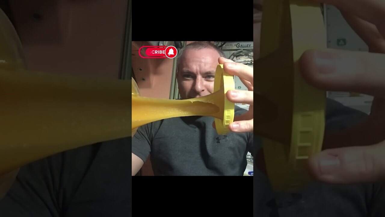 Opening a honey jar in international space station