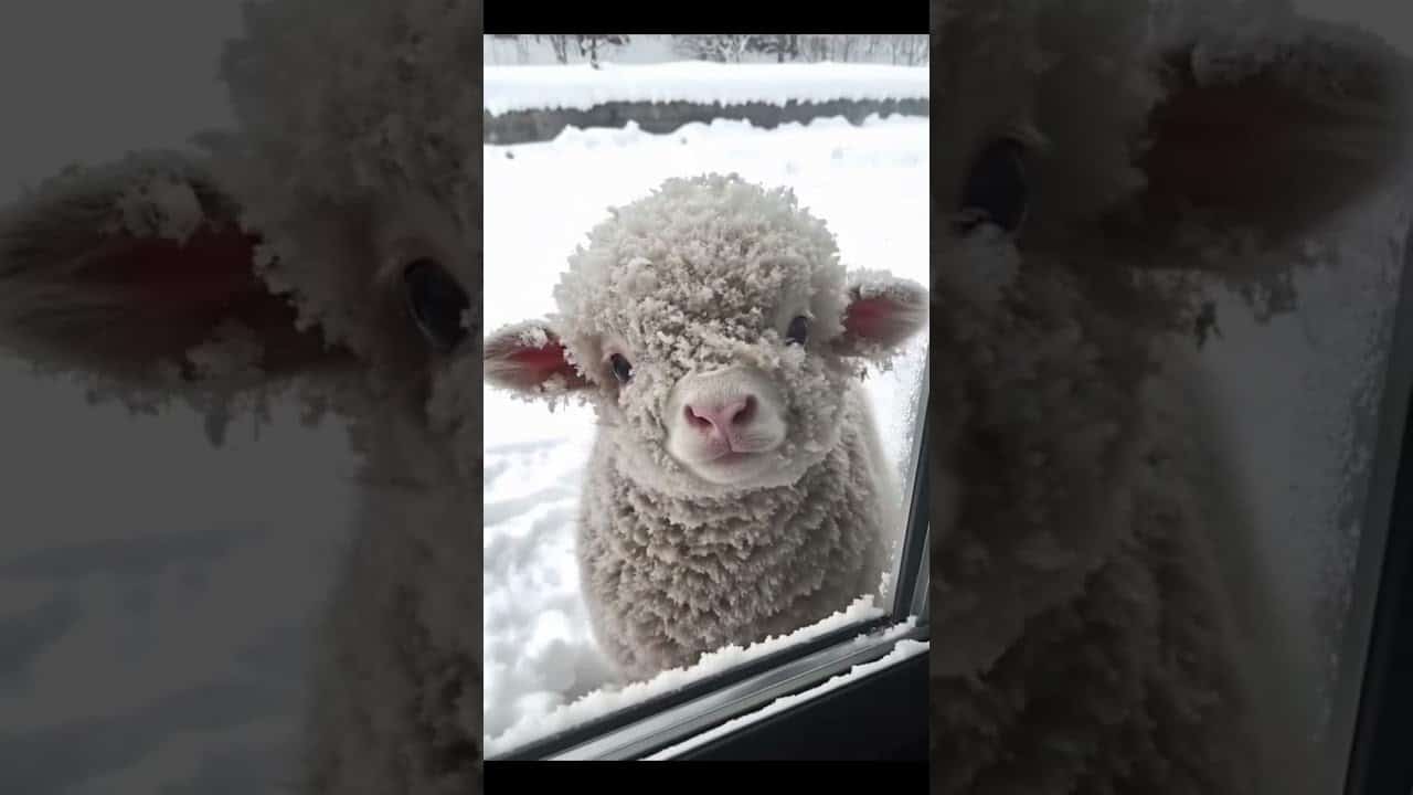 This smiling baby alpaca will melt your heart even on the coldest winter day