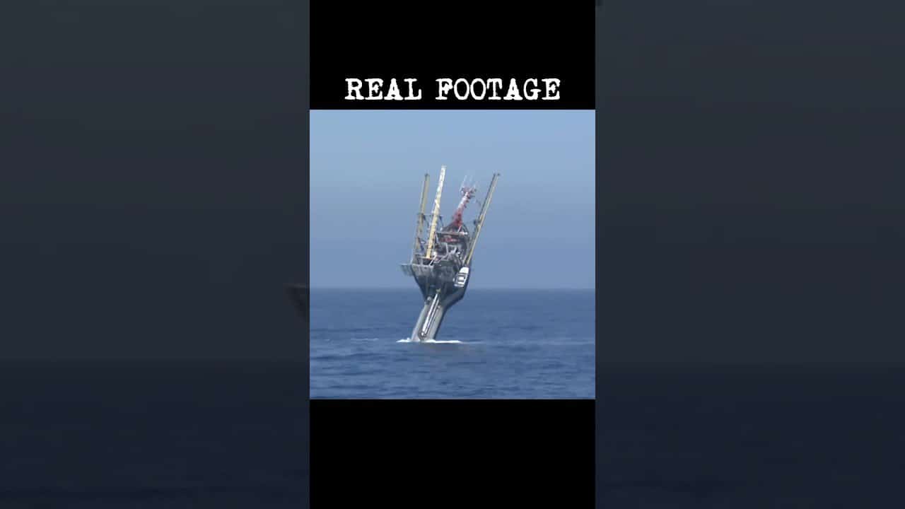 Incredible boat that can flip 90 degrees and be used