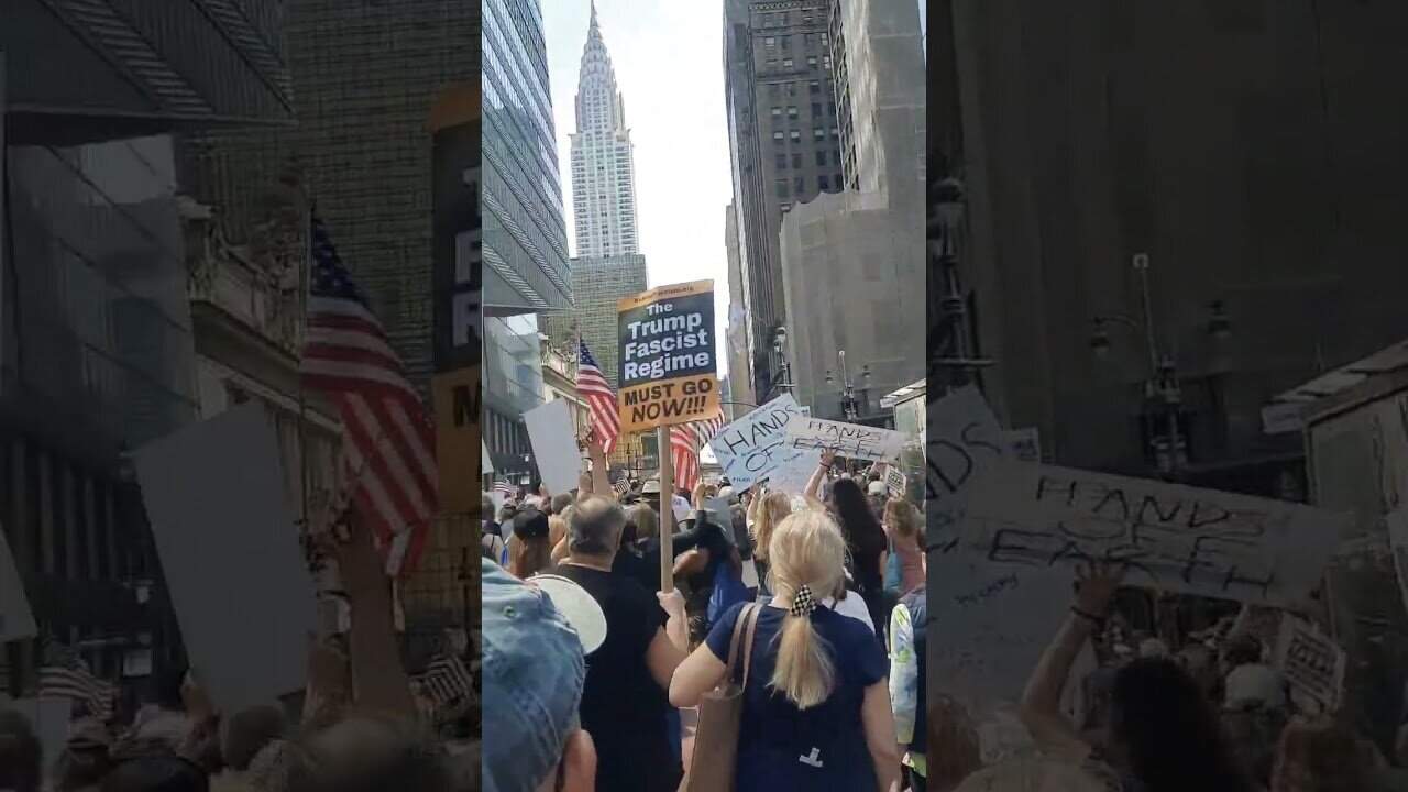 Ny streets erupt again with trump protestors