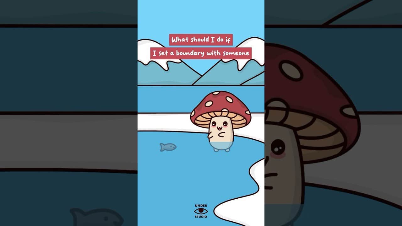 Setting boundaries 101 🐟 mushie & fishie | animation meme | original audio: micah stephens