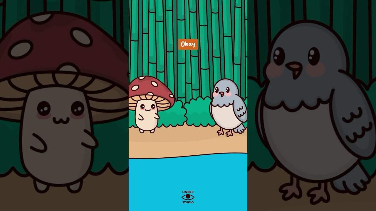 When you have a crush on someone ❤️ mushie & birdie | animation meme | original audio: brandyn lee