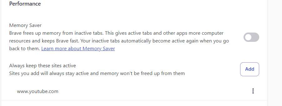 Brave sound tab solution
