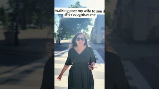 Walking past my girlfriend to see if she recognizes me #music#comedy#college#recognition#fyp