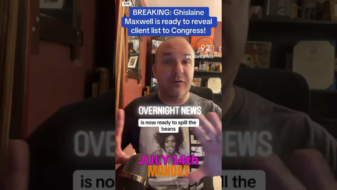 Ghislaine maxwell is ready to talk to congress!!!