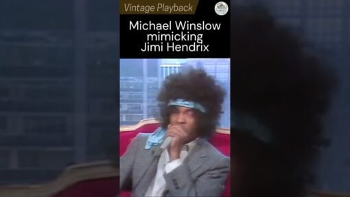 Michael winslow mimicking jimi hendrix sound with his voice!