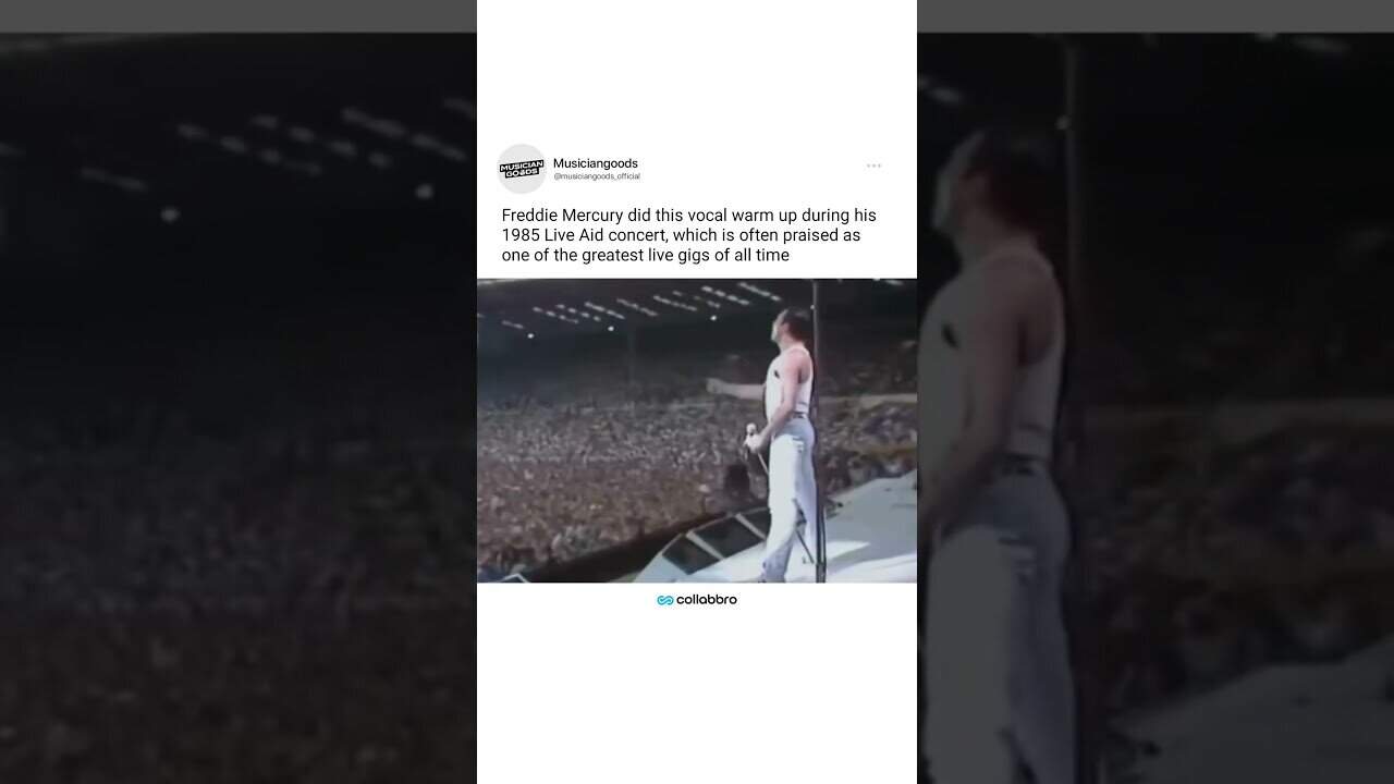 When freddy mercury shared his vocal warm ups with his audience ❤️🔥 #queen #freddiemercury #vocals
