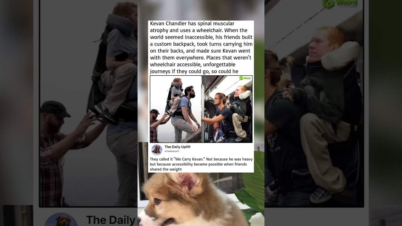 True friendship proves that accessibility happens when we carry each other