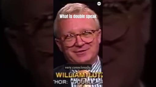 What is double speak?