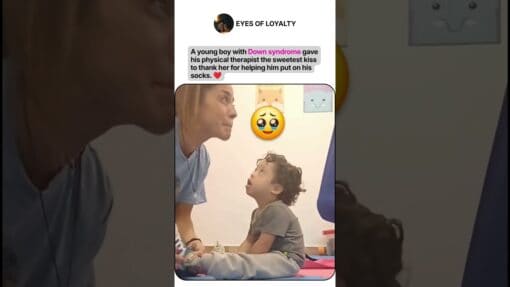 Two videos. One touching the other funny