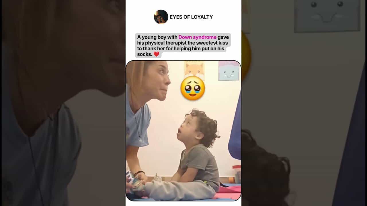 Two videos. One touching the other funny